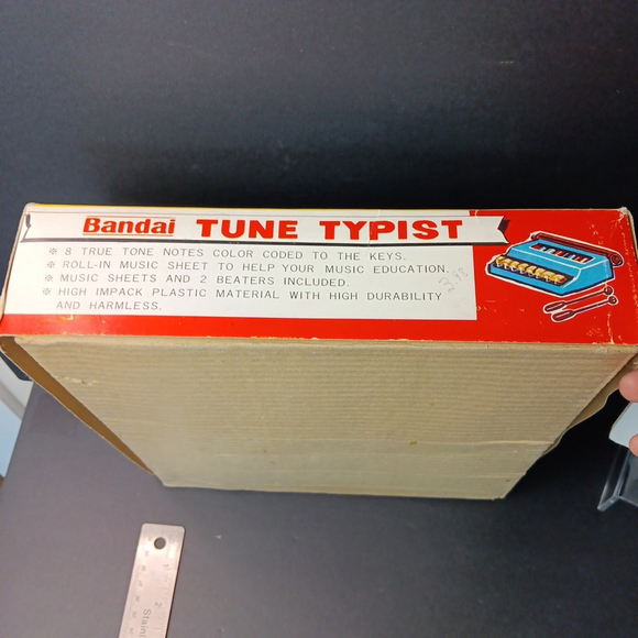 Vintage Musical Tune Toy Bandai Tune Typist Typwriter With Box Made In JAPAN - Picture 15 of 16